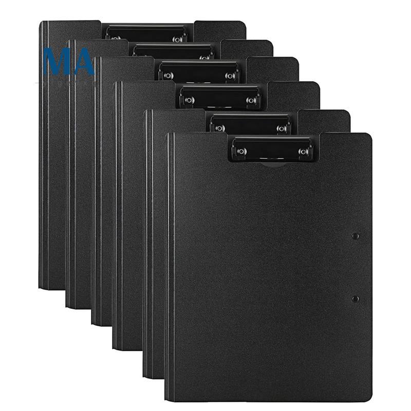 Meige9xq6-Pack Dual Clip โฟลเดอร์คลิปบอร์ดโฟลเดอร์ Flip Writing Pad สําหรับโรงเรียน