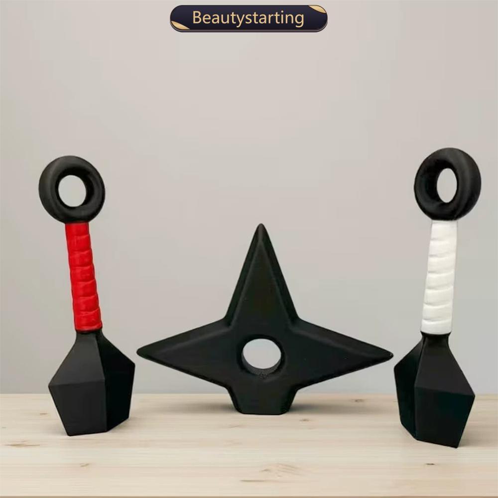 BEAUTYSTARTING 3D พิมพ์ Ninja Dart ตู้เย็นแม่เหล็กคอสเพลย์ Props แม่เหล็กติดตู้เย็นตกแต่งเครื่องประด