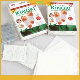 🌱แผ่นแปะเท้า ช่วยให้นอนหลับสบาย ดูดสารพิษ ดีท็อกซ์ / Gold Kinoki โยกิ คิโยเมะ แผ่นแปะเท้าสีทอง(1กล่อง 5คู่)