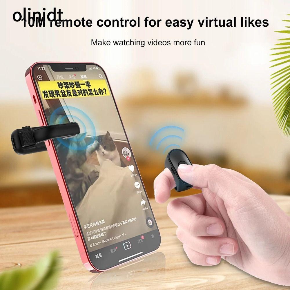 OLINIXT E-book Page Turner, Lightweight ABS Page Turner Remote, 2-in-1 Remote Recording Sessions