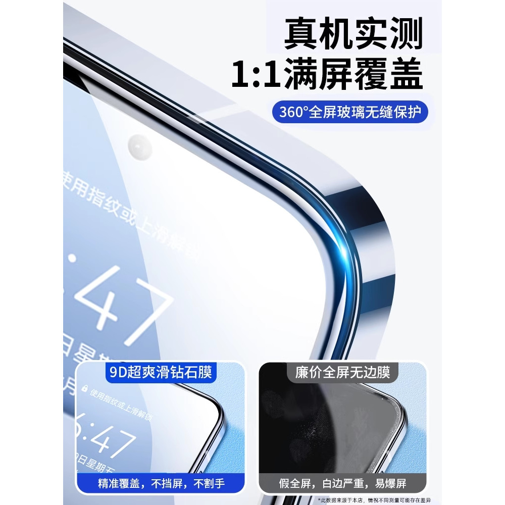 เหมาะสําหรับ iqoo12 ฟิล์มโทรศัพท์มือถือ vivoIQOO12 ฟิล์มนิรภัย HD Anti-Fingerprint vivi สิบสองสไตล์ใ