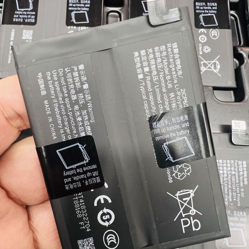 เหมาะสําหรับ IQOO NEO6/NEO6se แบตเตอรี่ใหม่เอี่ยม 0 ความจุรอบ 4700mAh รุ่น: B-U6