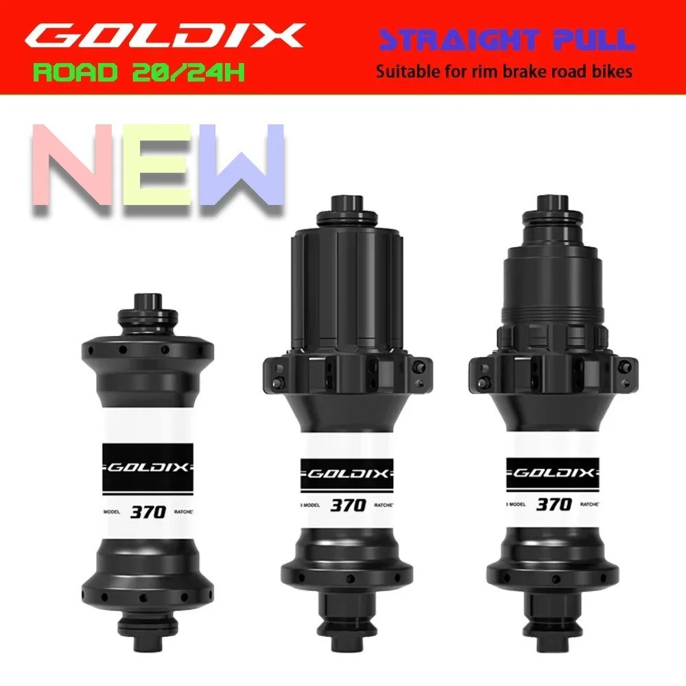 GOLDIX R370 แผนที่จักรยาน Hub 36T Ratchet Ultra-Light 20/24H 2:1 Spoke V-เบรค QR ระบบสําหรับ Shimano