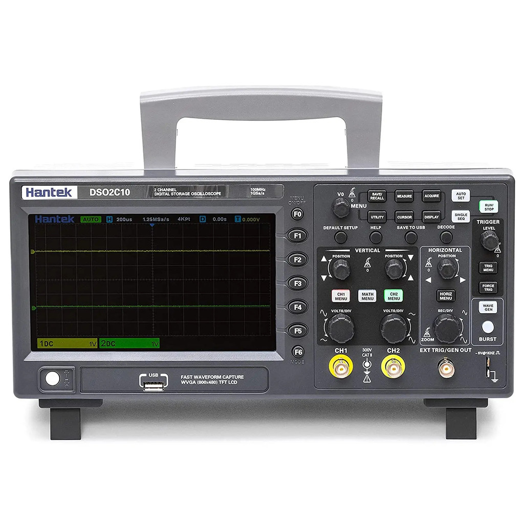 ของแท้ใหม่ Hantek Dso2c10 Digital Oscilloscope Dual Channel 100mhz Bandwidth มือถือประหยัด Oscillosc