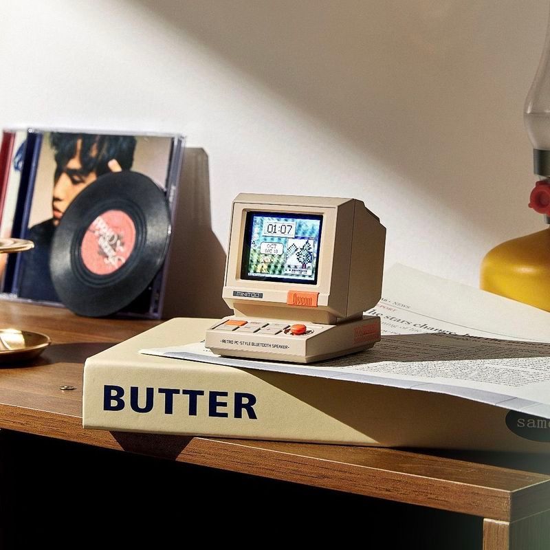 DivoomMinitoo Divoom Retro Bluetooth Audio Jewelry ลําโพงคอมพิวเตอร์ตั้งโต๊ะ