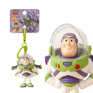 อย่างเป็นทางการ Disney Toy Story Buzz Lightyear พวงกุญแจ Pop Out Wings ที่ถอดออกได้หมวกกันน็อค BAIMAO ที่ได้รับอนุญาตรูปกระเป๋า Charm จี้กุญแจรถเด็กของขวัญ