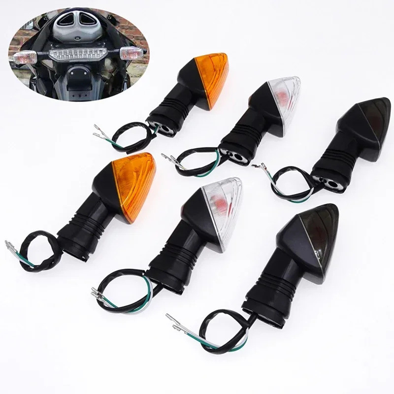 CC Motorcycle Front/Rear Blinker Lamp Warning Turn Signals Indicator Lights For Kawasaki Z750 Z750S 