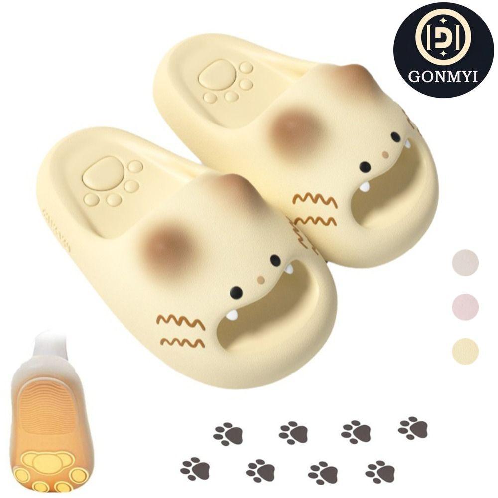 GONMYI รองเท้าแตะแมว, Anti Slip ด้านล่าง Cat Kitty Mules, ปิด Toe กันน้ําด้านล่างนุ่มสุภาพสตรีรองเท้าแตะฤดูใบไม้ผลิฤดูร้อน