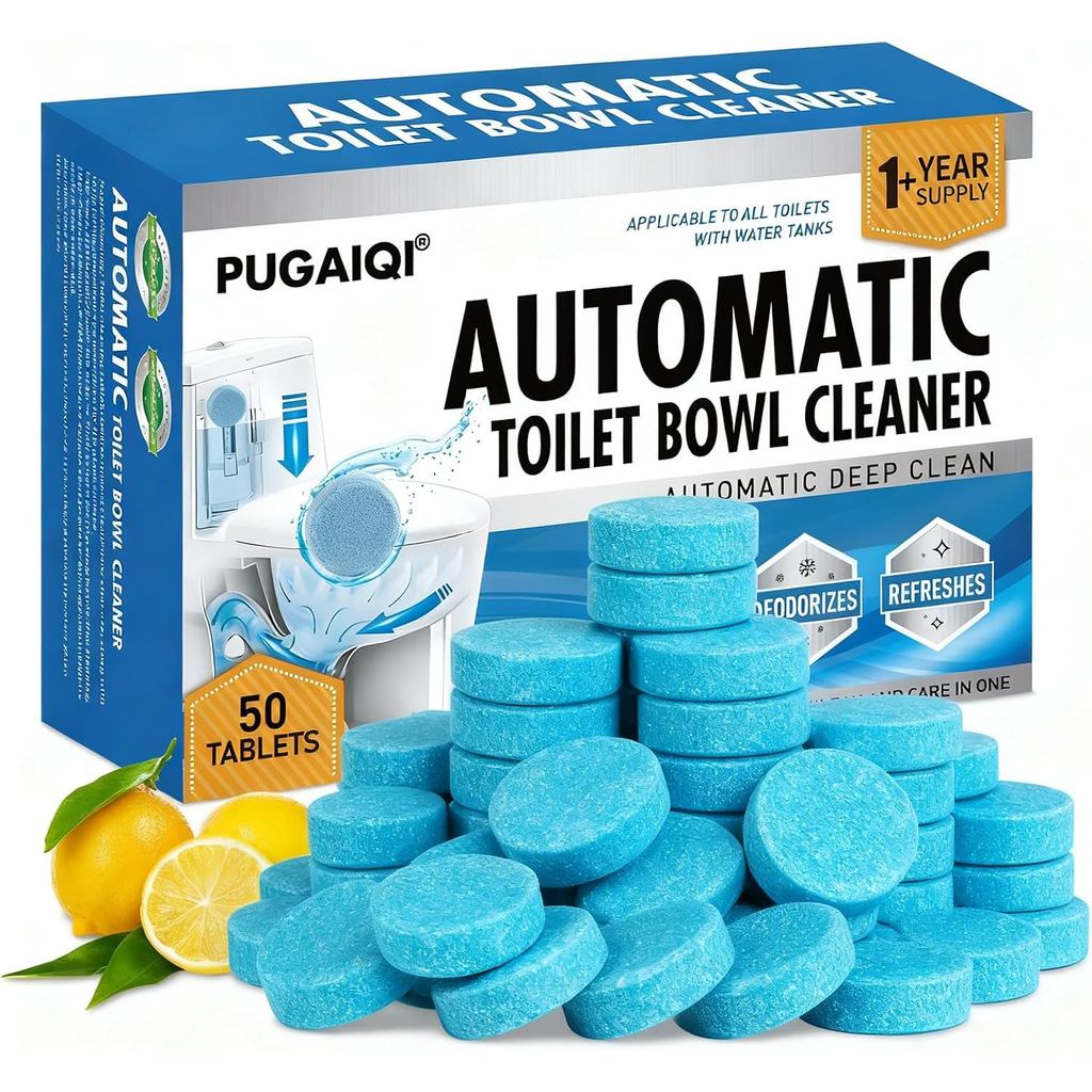AutomaticTetBowlCleanerTablets,Blue,SepticSafeHardWaterStain&OdorrBathroom,EffervtainRemoverWerWerWo
