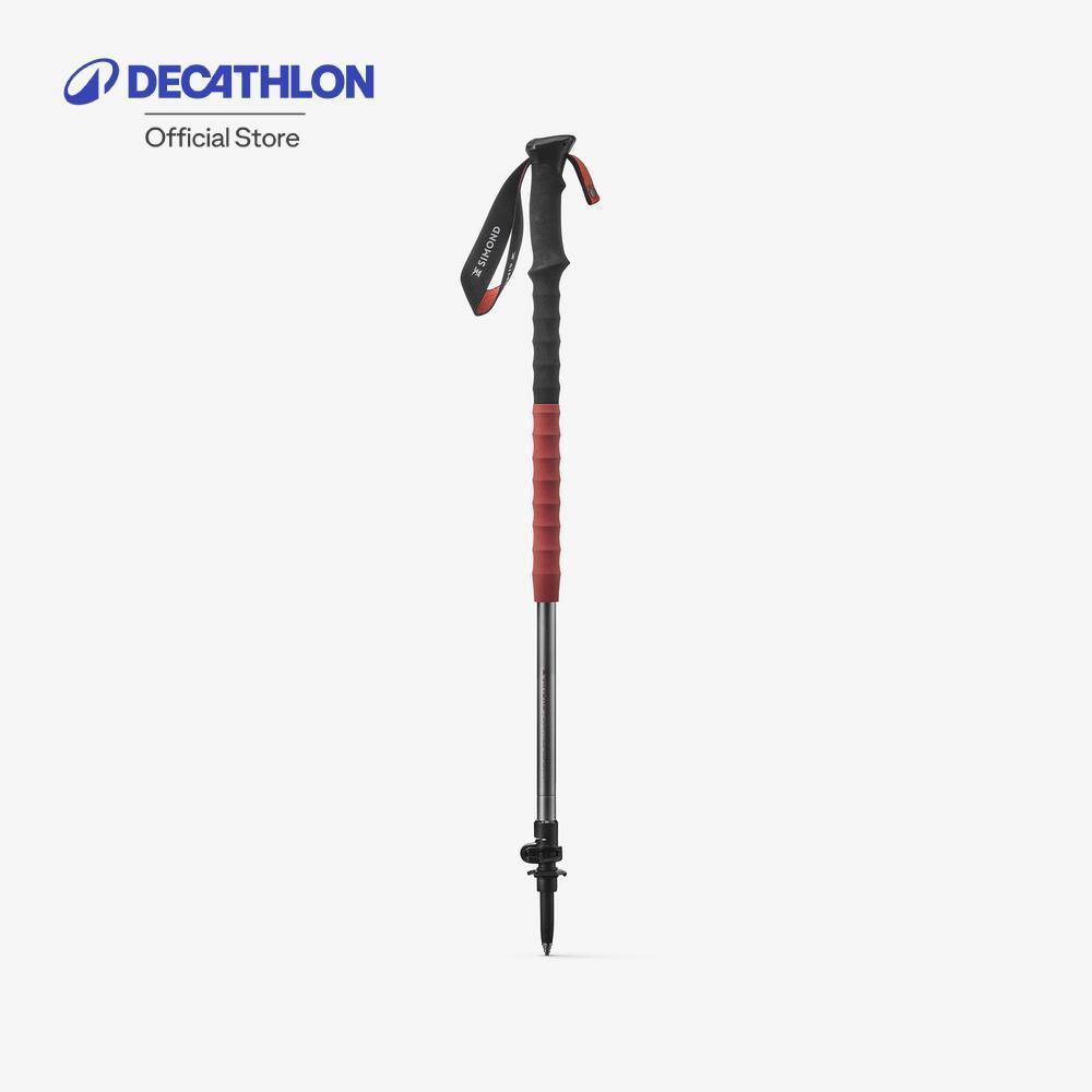 Decathlon 1 Bâton De Randonnée Quatre Saisons - Mt500 All Season Marron/Noir ไม้โพลเดินป่า รุ่น Mt500 All Season - Brown