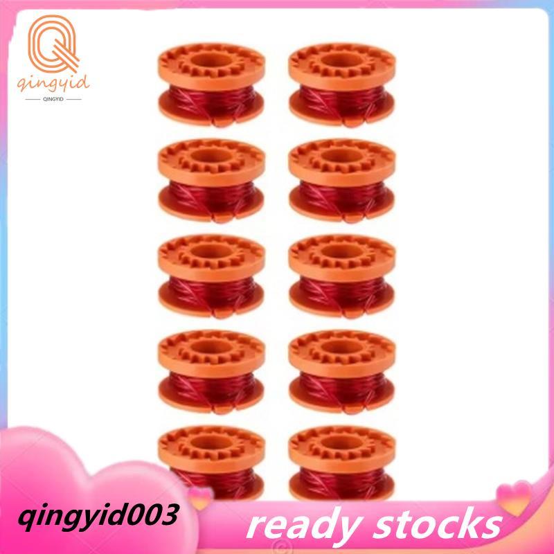10PCS Trimmer Spool Line สําหรับอุปกรณ์เสริมเครื่องตัดหญ้า Spool Trimmer Spool ตัดเชือกและ WA0010 เป