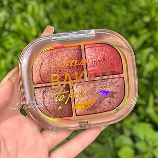 บลัชออน ปัดแก้มไฮไลท์ Anylady​ Baked Blusher​ 4 เฉดสี เนื้อชิมเมอร์ ปัดแก้มหน้าเงา ติดทน กันน้ำ กัน​เหงื่อ​