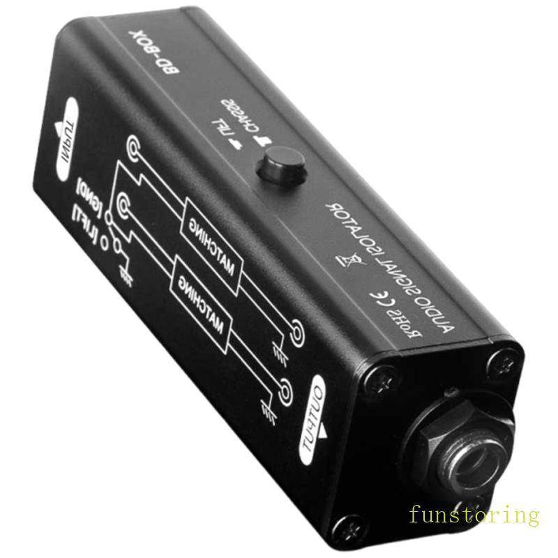 FUN Professional 6 35 มม.เสียง Ground Looping Isolator กําจัดเสียง Hum Metal Housing