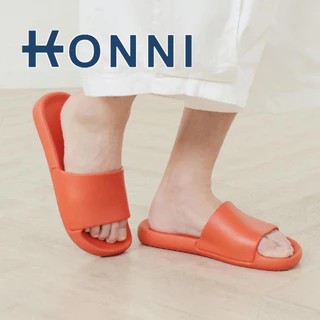 KONNI รองเท้าแตะ กันลื่น น้ำหนักเบา รองเท้าแบบสวม รองเท้าใส่ในบ้าน ห้องน้ำ สีทึบเรียบง่าย นุ่มสบาย ผู้ชาย ผู้หญิง