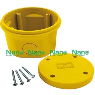 Nano กล่องไฟ บล็อกกันน้ำ กล่องกันน้ำ พลาสติก สีขาว สีเทา สีดำ สีเหลือง ขนาด 3.5"x2.5" 200W 200G 200B 200Y 200W NNP