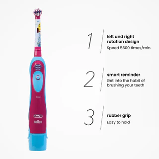 แปรงสีฟันไฟฟ้า Oral B Kids Rotation Clean Tooth Soft Brush สําหรับเด็ก