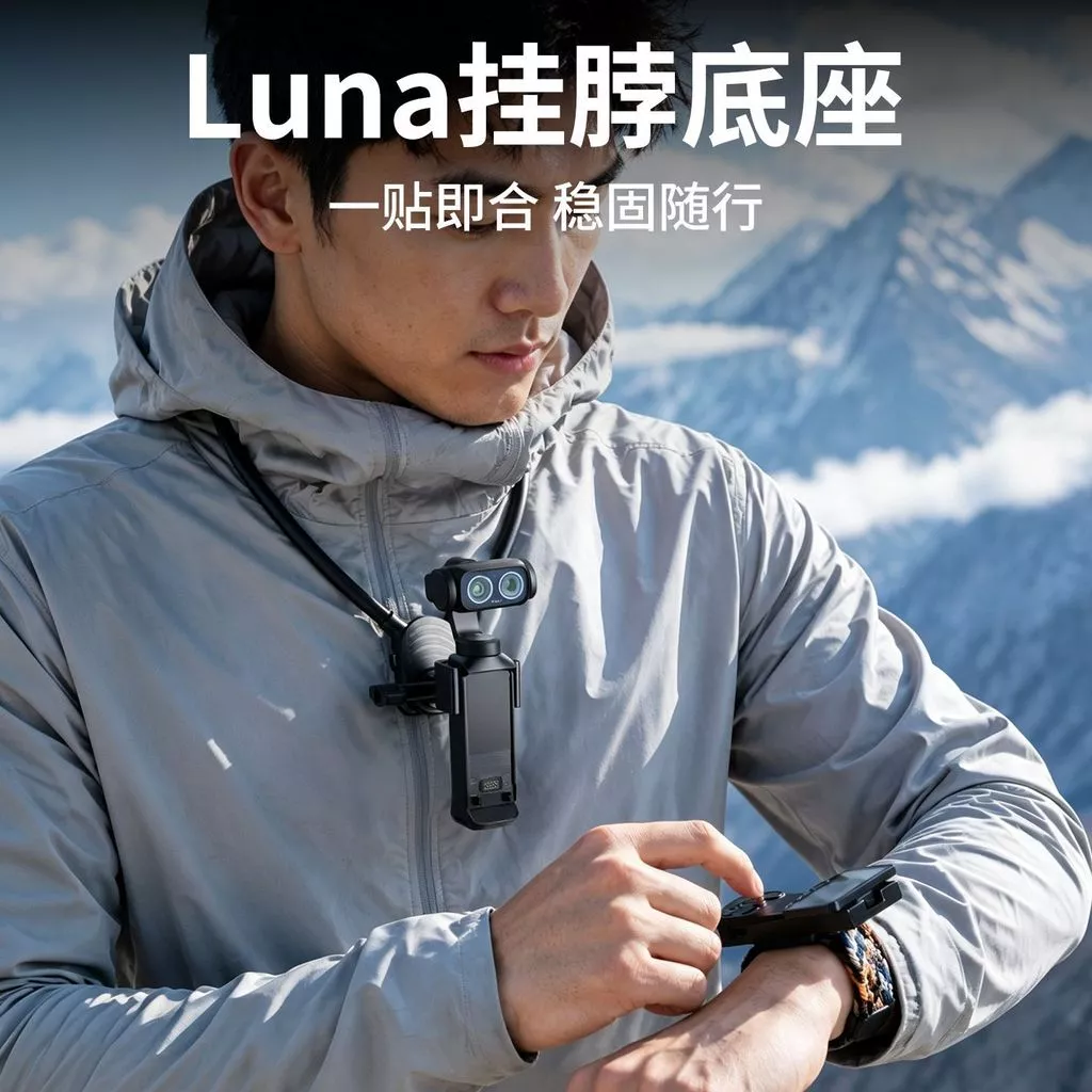 สายรัดข้อมือและสายคล้องคอสำหรับ Insta360 Shadowstone LunaUltra thumbnail 6