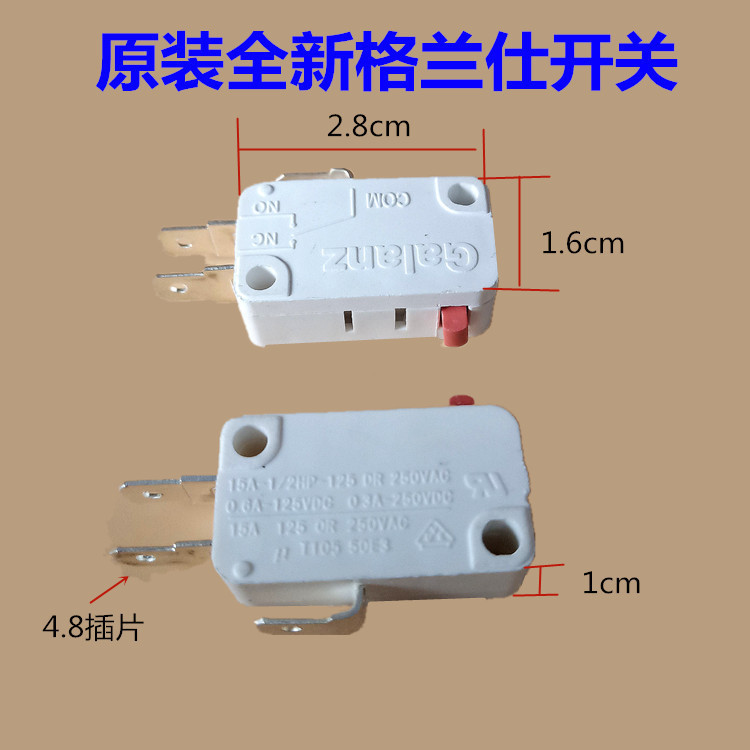 ทยค์ บี Grans เตาอบไมโครเวฟอุปกรณ์เสริมสวิทช์ประตู W-15-202C 302C 102C Micro Switch 15A ขาตั้งกล้องส
