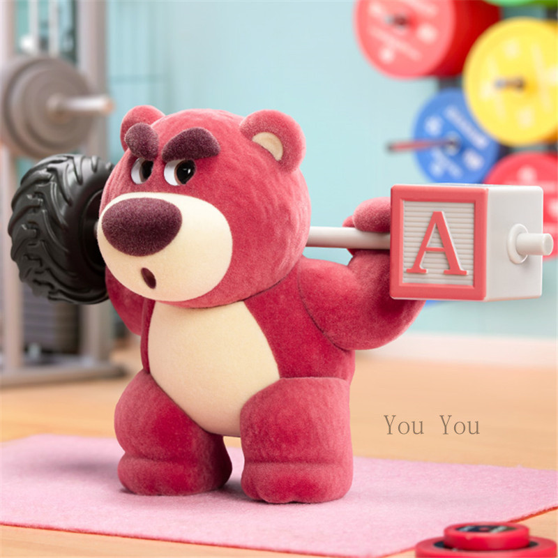ของแท้ 52TOYS Disney Lotso ซีรีส์ Fitness รุ่นที่ 4 กล่องสุ่มฟิกเกอร์ ตกแต่งรถและโต๊ะ ของขวัญ - 176