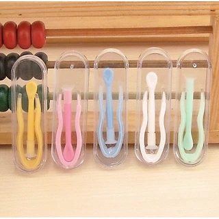 MUSI.HOME【ราคาถูก】ชุดปากคีบคอนแทคเลนส์ สีพาสเทล ที่คีบคอนแทคเลนส์ ที่คีบเลนส์ + ตัวดูดเลนส์ + กล่องอุปกรณ์เสริม EYE13