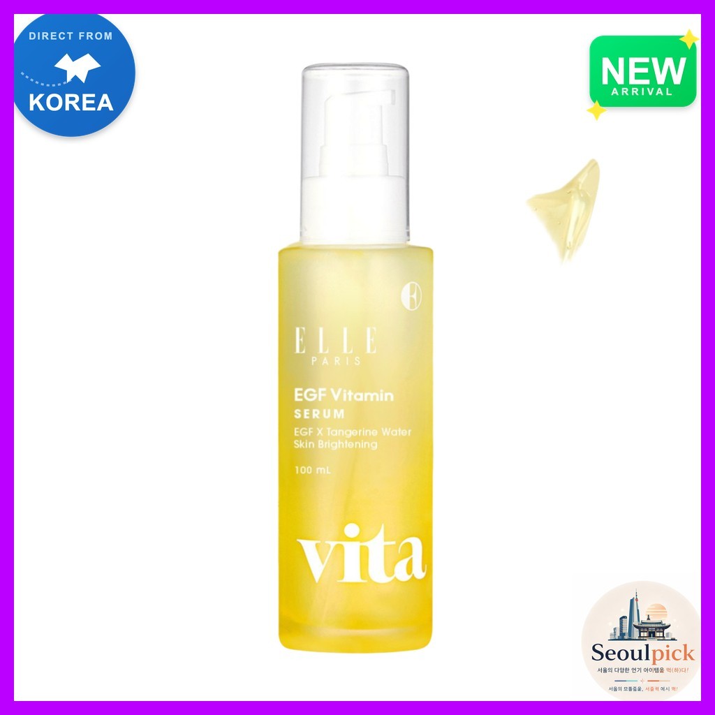 [elle paris] EGF Vitamin Serum, 100ml, 1pc / Korean EGF Serum / Skin Rejuvenation / ของแท้ 100% โดย 