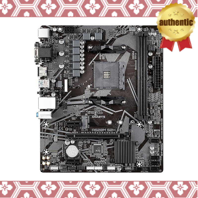 GIGABYTE A520M S2H MicroATX Motherboard with AMD A520 Chipset