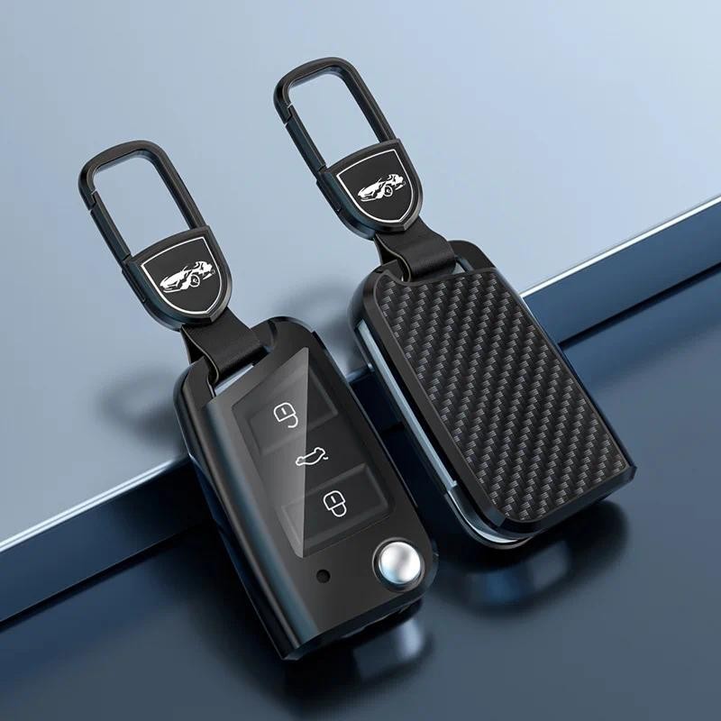 ใหม่รถ Flip Key Case สําหรับ VW Volkswagen Golf 7 MK7 Tiguan MK2 สําหรับที่นั่ง Ateca Leon FR 2 Ibiz