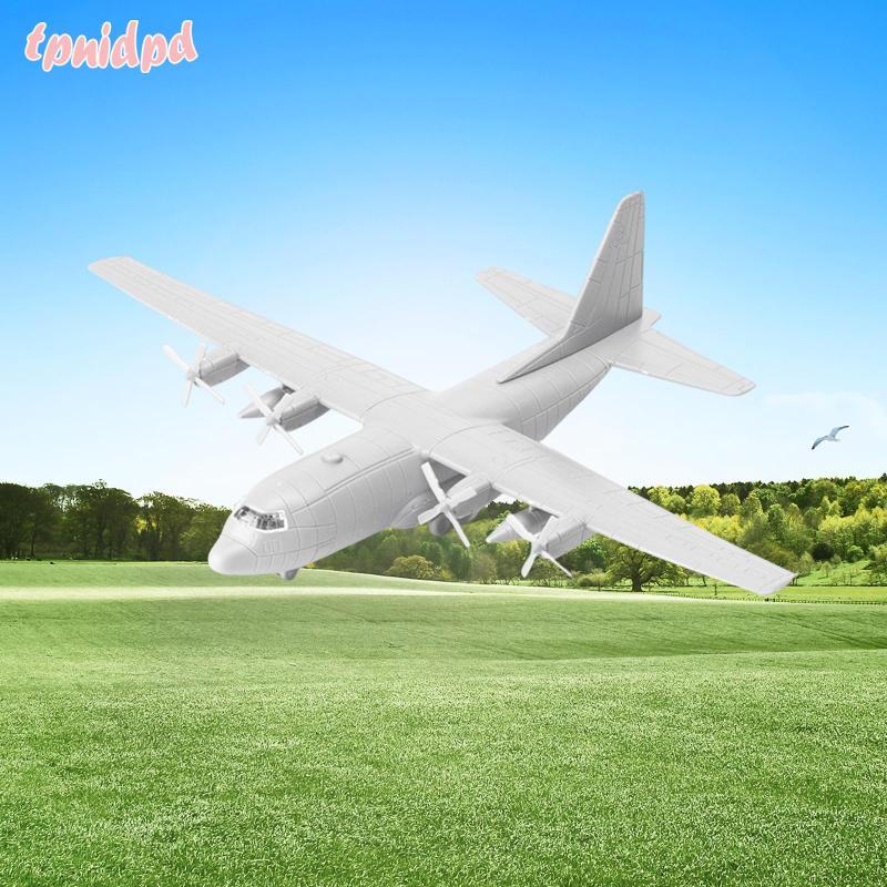 [tpnidpd] 1/144 Transport Plane Model ,Miniature Aircraft Toy Model C130 4D พร้อมขาตั้งของขวัญ