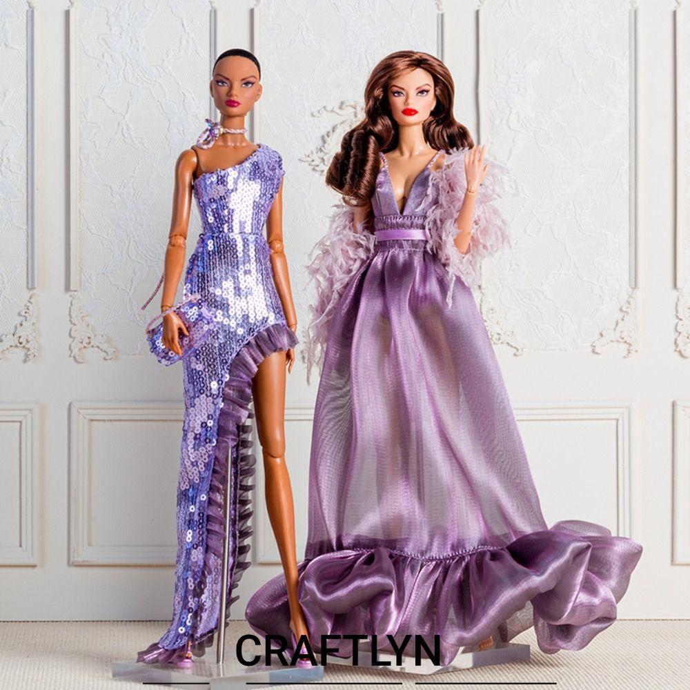 CRAFTLYN Supermodel Doll Clothes Suit, Dream Series Fashion Doll Luxurious Outfit, DIY with Shoes Co