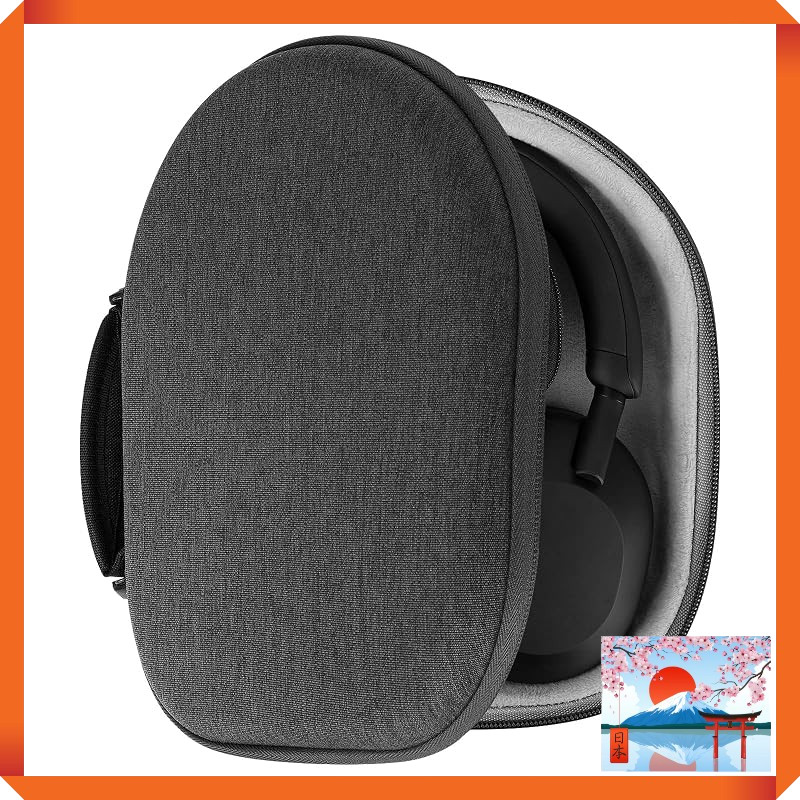 Geekria Shield Case for Headphones, Compatible Hard Case for Travel, Hard Shell Case for Sony WH-100