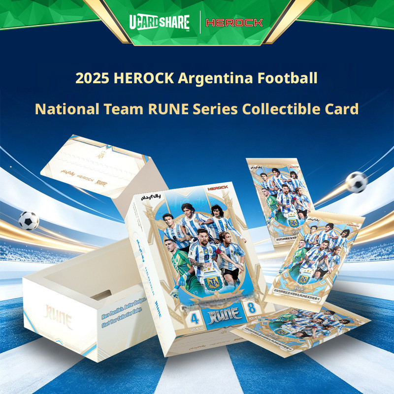 Furious 2025HEROCK Argentina Football National Team RUNE Football Star Card Team Box Collection Card