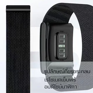 สายนาฬิกาไนลอนถัก สำหรับ Whoop 4 0 5 0 One Peak สายเปลี่ยน ระบายอากาศ หัวล็อกไททาเนียม