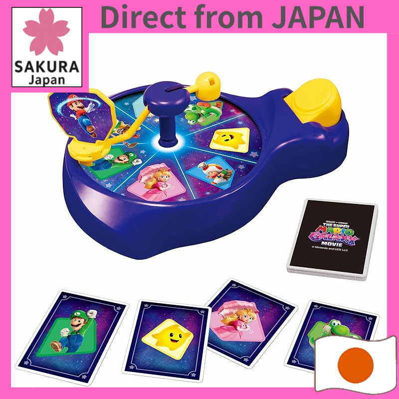 EPOCH Co., Ltd. The Super Mario Galaxy Movie Spin Match Game ST Mark certified Ages 4 and up Toy Gam
