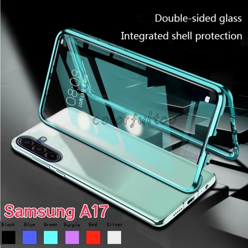 เคสโทรศัพท์สําหรับ Samsung Galaxy A17 LTE A56 A36 A26 A16LTE 16 A 17 SamsungA17 4G 5G ฝาครอบโลหะแม่เ