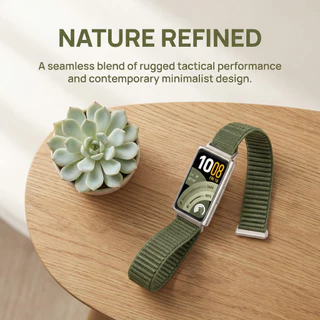 สายรัดแบบลูปไนลอน for Huawei Band 11/11 Pro สายคล้องนิ้วแบบระบายอากาศ for Huawei Band 10 9 8 NFC