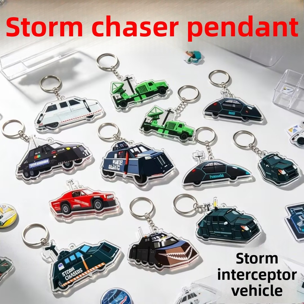 Roblox Tiv2 อะคริลิคพวงกุญแจรถเครื่องประดับ Storm Chaser จี้รถสร้างสรรค์ Charm กระเป๋านักเรียนแขวนตกแต่งนักเรียน Party ของขวัญสะสม