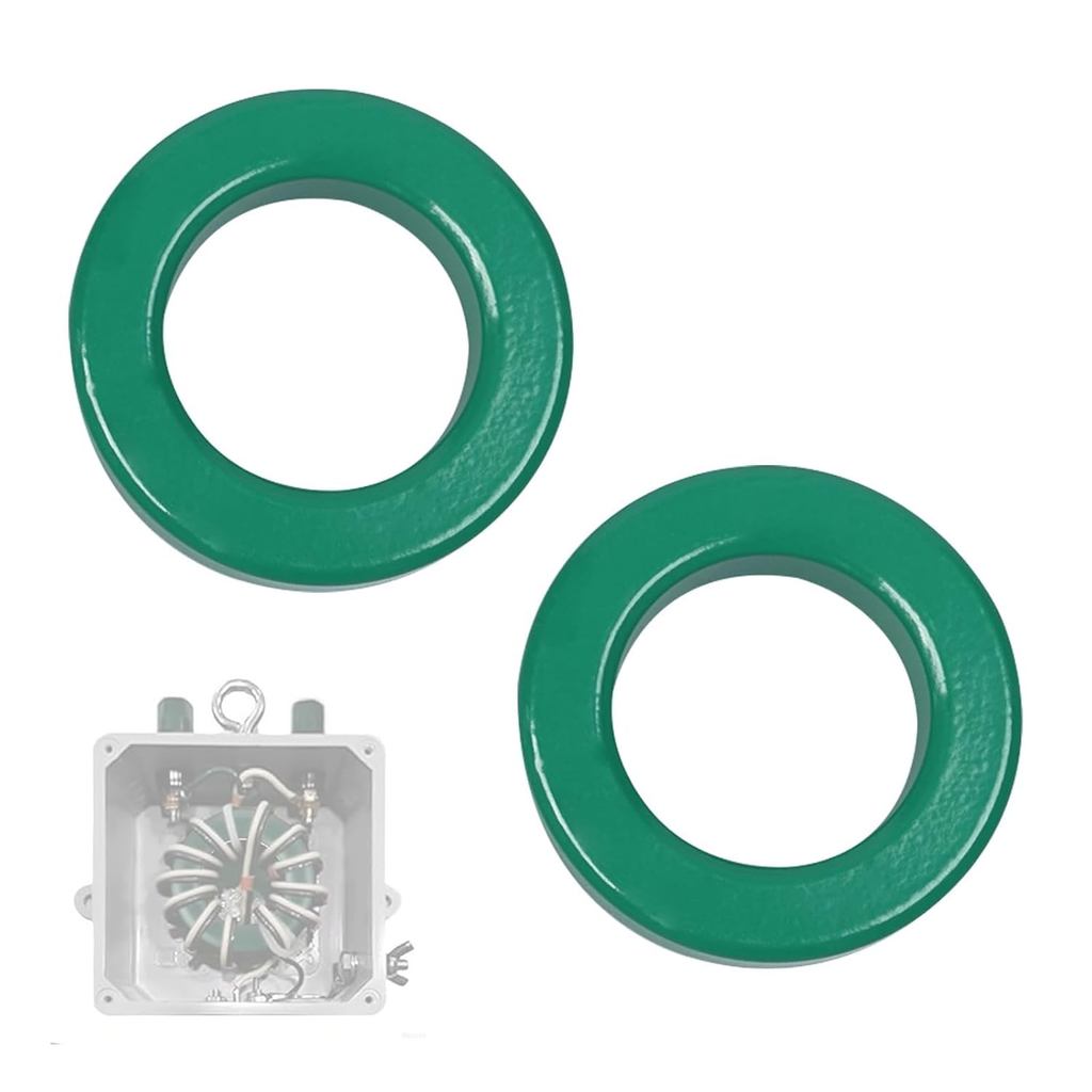 2-Pack FT240-43 Ferrite Toroidal Cores 2.4 นิ้ว | สําหรับลด RFI/EMI/RF/HF Line Noise and Signal Loss