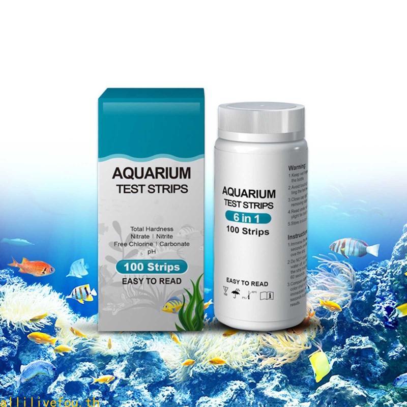 LIVE Aquarium Water Test Kit ตรวจจับไนไตรท์ ไนเตรต KH PH คลอรีนสําหรับ GH Easy Readin