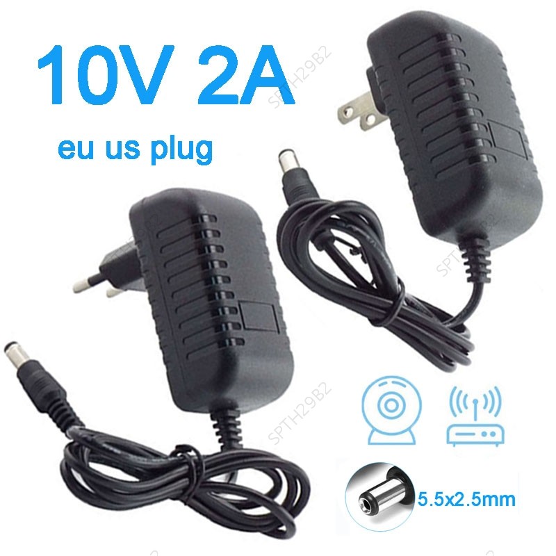 Mini Fan Adapter Power Supply Converter AC 100-240V to DC 10V 2A Charger Switch Power Supplies TH29B