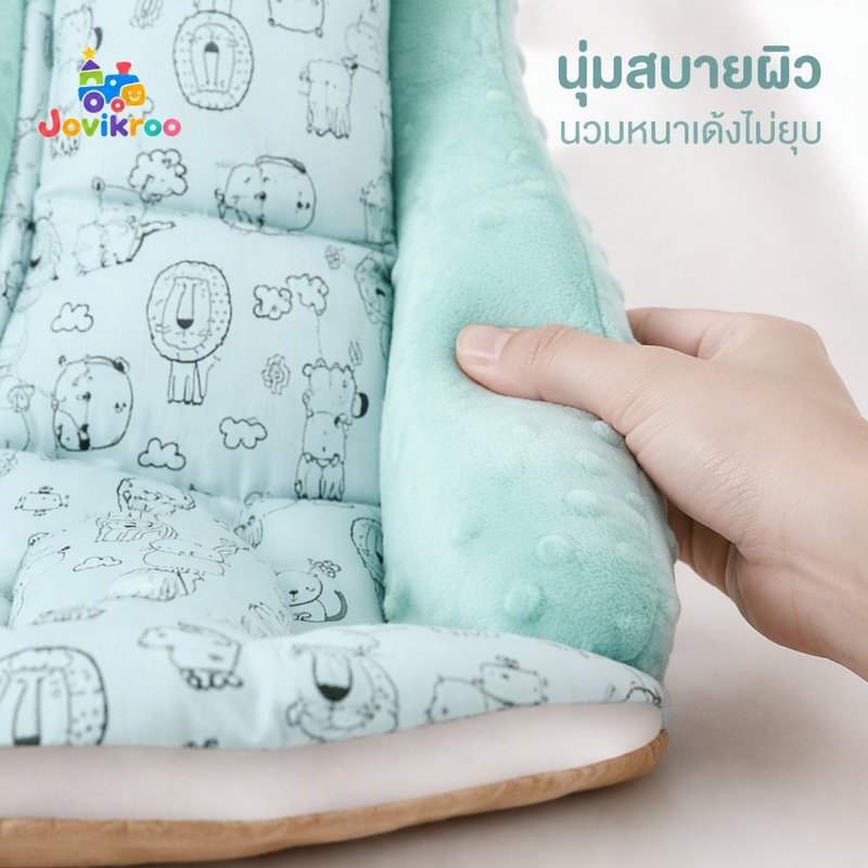 รถเข็นเด็กเบาะรองนั่งระบายอากาศผ้าฝ้ายนุ่มหนาทารกแรกเกิดรถเข็นเด็กรถที่นั่ง เบาะ