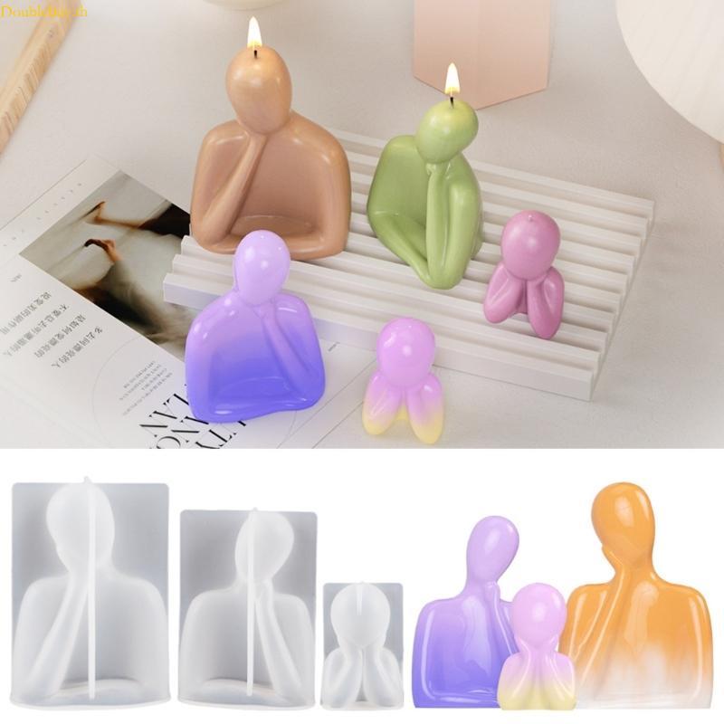 Doublebuy Figurine Craft แม่พิมพ์ Moulds สนับสนุน Cheek Human Shaped DIY Hand-Making อุปกรณ์วัสดุซิล