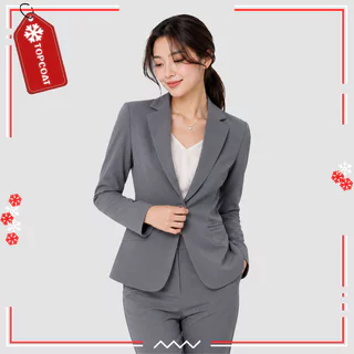 TOPCOAT เสื้อสูททรงเข้ารูป (Modern) ซับในทั้งตัว ใส่ทำงาน ผ้าเกรดพรีเมียม (1 ตัว) S-6XL