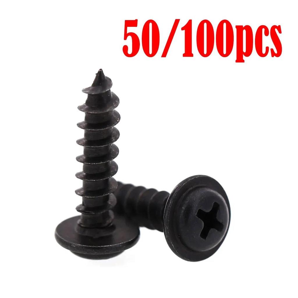 50/100 สกรูเซอร์โว M2.5x12 Cross Phillips Pan Head/w เครื่องซักผ้าคอสกรูแตะตัวเองสําหรับ HD power FU