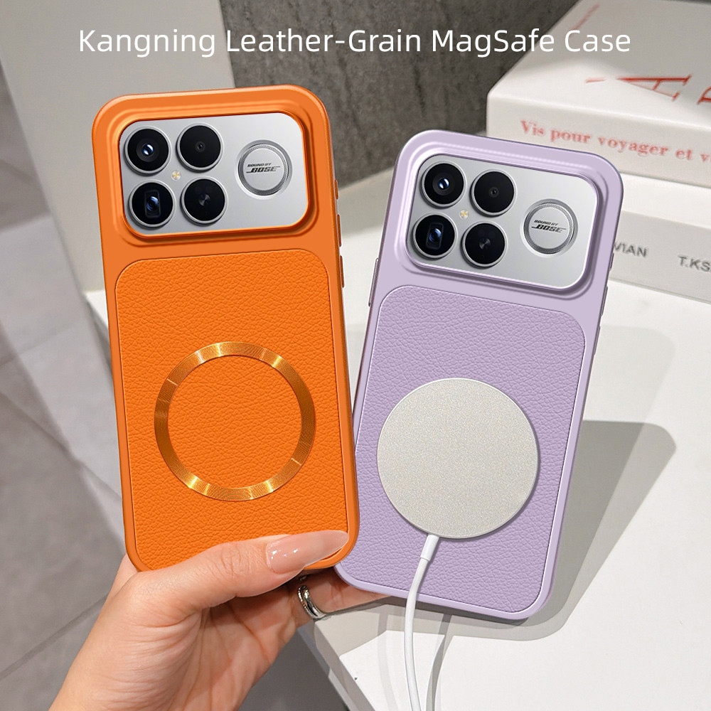 ใช้ได้กับ Xiaomi Redmi K90 Pro Max K90 K90PRO K90PROMAX K90MAX ชาร์จแหวนแม่เหล็กสี frosted หนังเคสโท