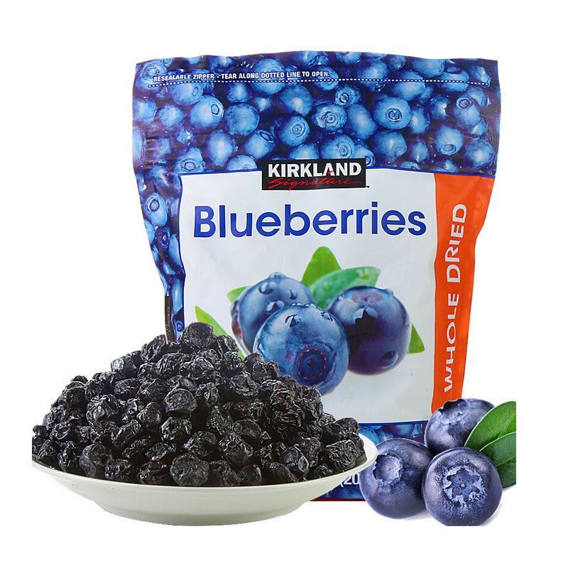 Kirkland Organic Dried Blueberries 567g สารต้านอนุมูลอิสระสูง ขนมอบแห้งนำเข้า USA