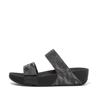 FITFLOP COMM-LULU GLITZ SLIDES รองเท้าแตะแบบสวมผู้หญิง รุ่น ET6-090 สี All Black