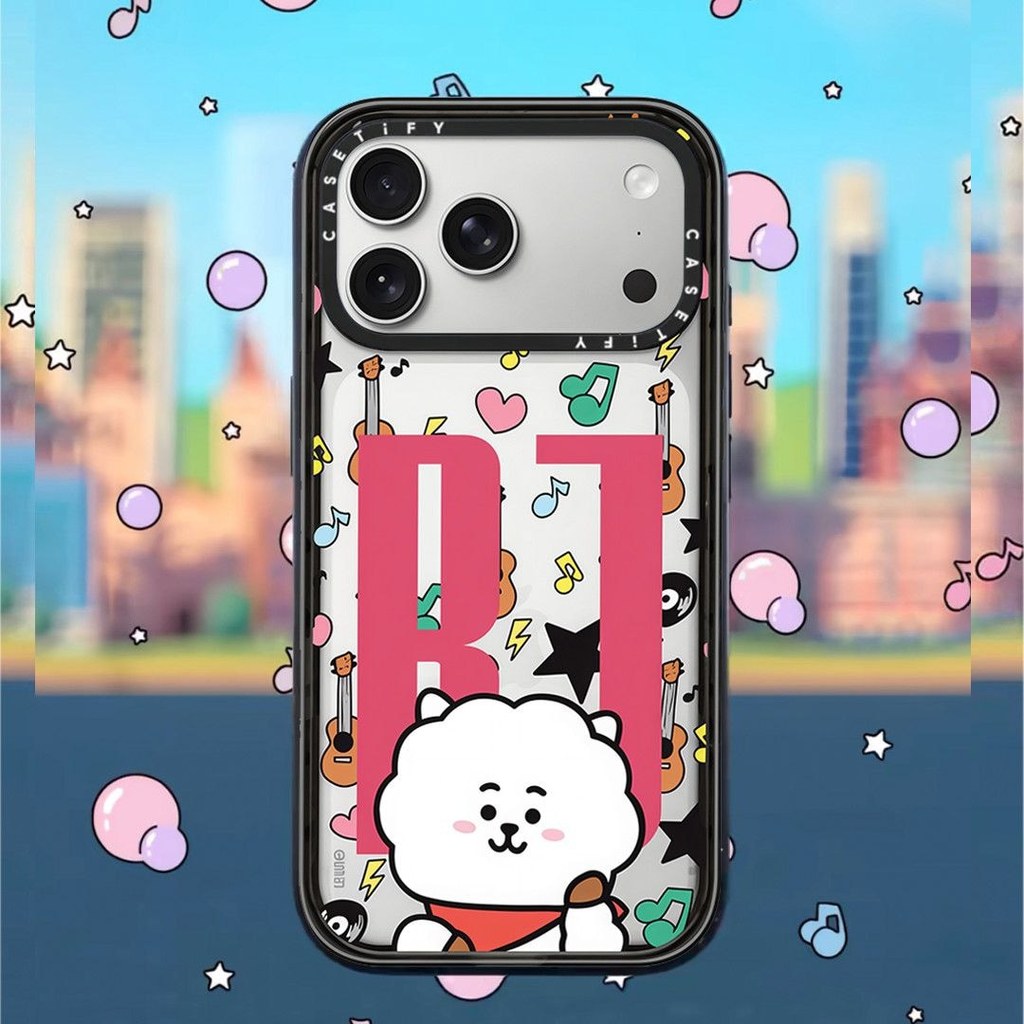 Co-Branded BT21 Alpaca BTS iPhone17promax เคส iPhone 16pr สไตล์เกาหลี 15 Hard