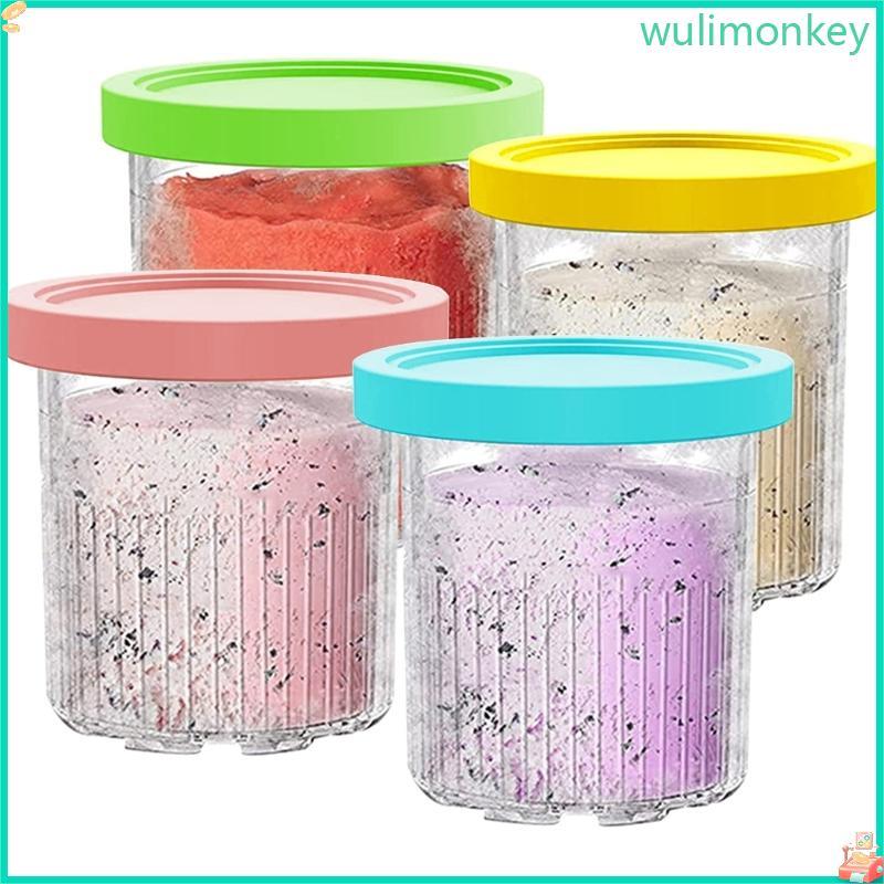 WU ถ้วยไอศกรีม Pints สําหรับ NC500 NC501 Ninja- เครื่องทําไอศกรีม Creami Series