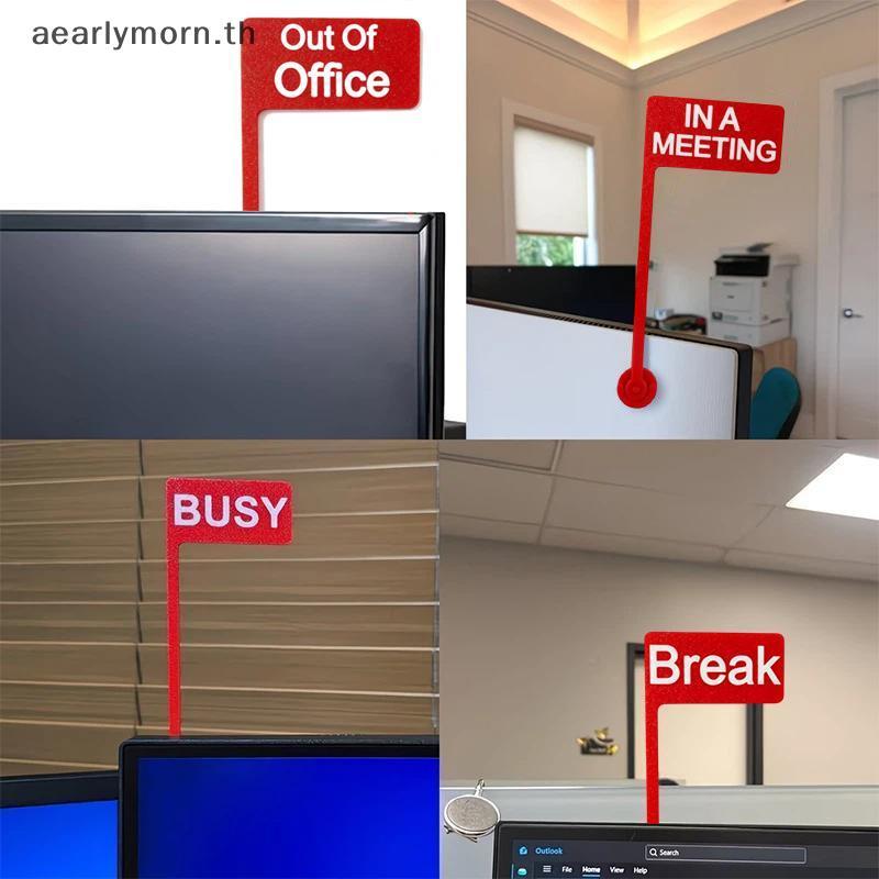 AA Fun Monitor Busy Status Sign อะคริลิคใสไม่ Disturb Plaque สําหรับกาแฟการประชุม Perfect Office Coworker ของขวัญ TH