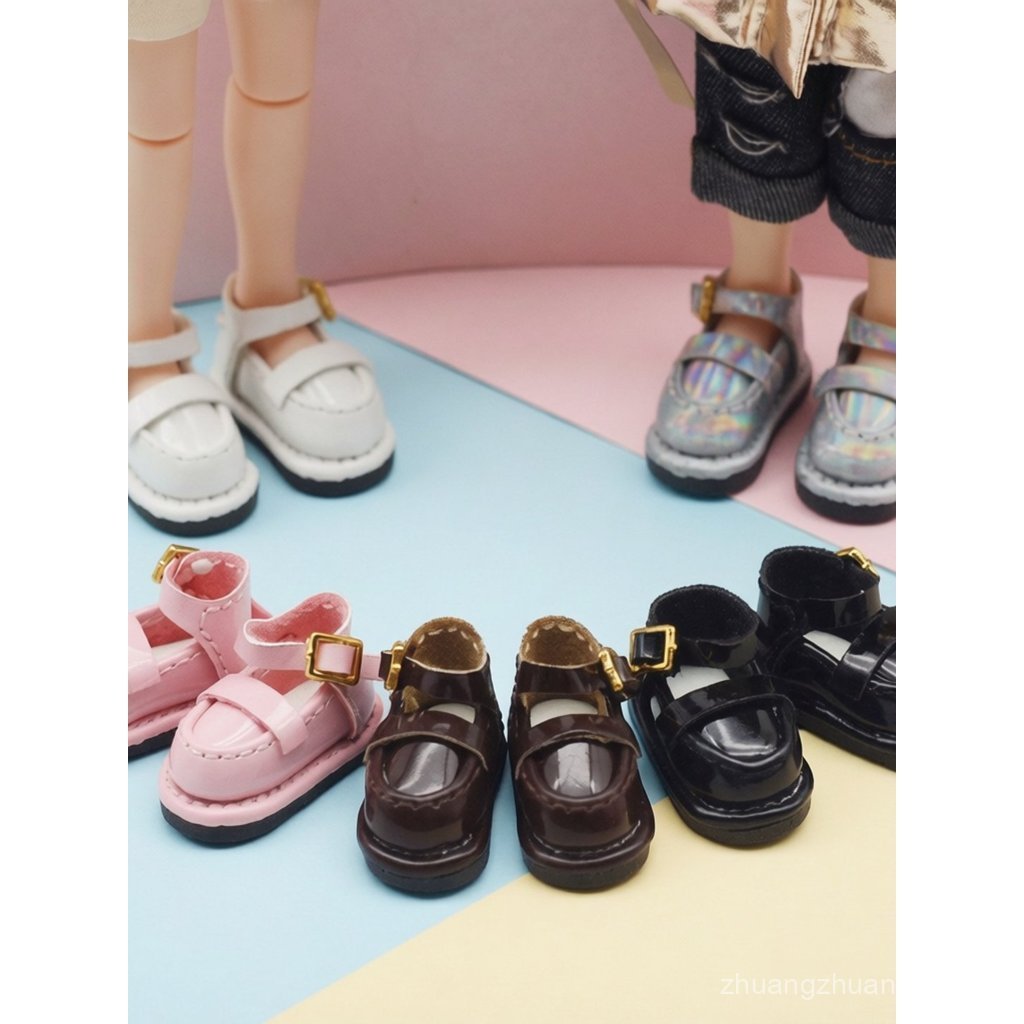 แบ่งเป็นตุ๊กตา BJD พร้อม OB Joint Dolls Dolls Body Shoes All-Match Dress-Up Buckle Shoes**.ซม